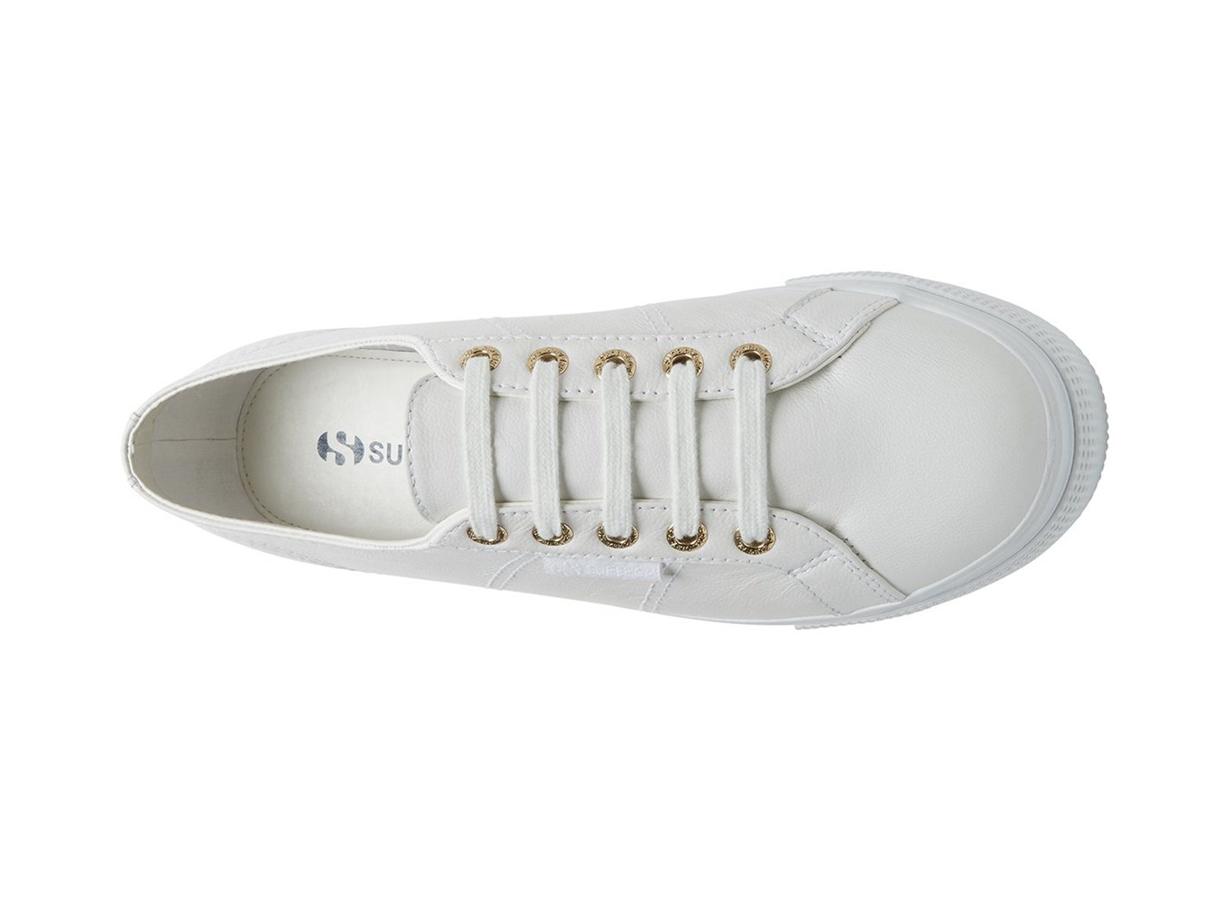 Espadrille Feminino Branco - Superga 2790 Nappaleaw Couro - FXJBD-3905